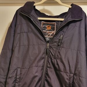 Free Countey Men's Black Quilted Jacket SIZE XXL